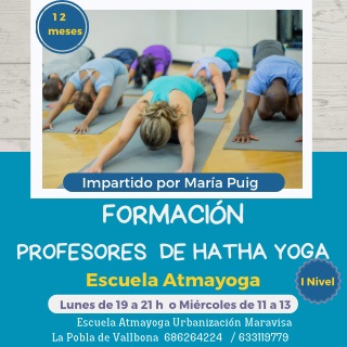 FORMACIÓN PROFESORES DE HATHA YOGA ( I NIVEL )